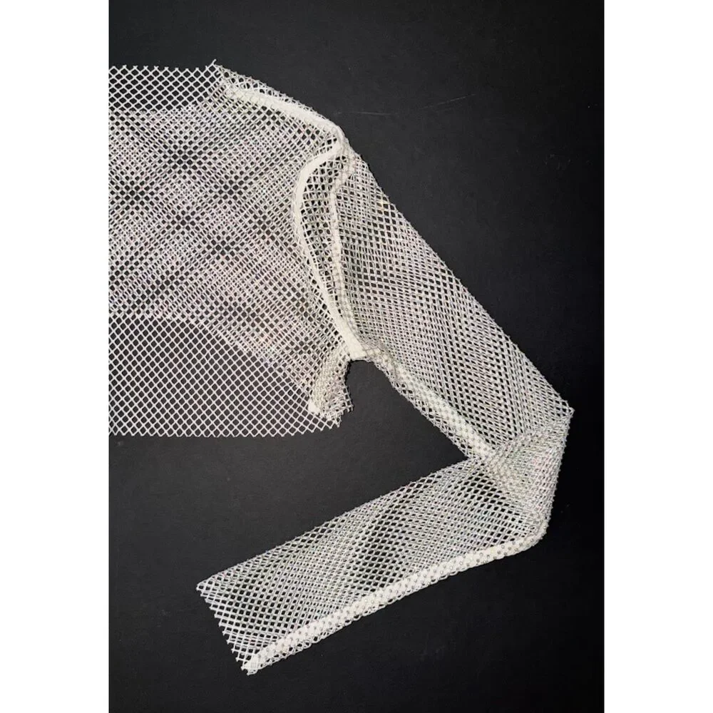 NWOT OS Free People Siren Mesh bolero top XS/S/M white cropped jewel shirt sheer